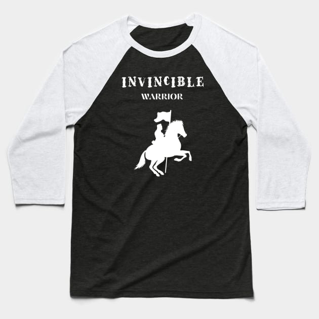 Invincible Warrior Baseball T-Shirt by MyUniqueTee